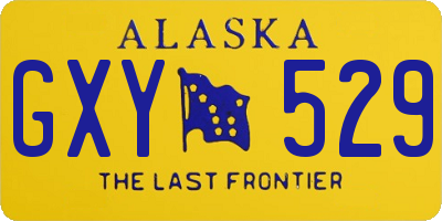 AK license plate GXY529