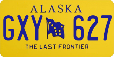 AK license plate GXY627