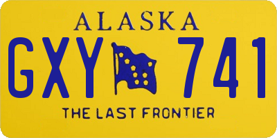 AK license plate GXY741