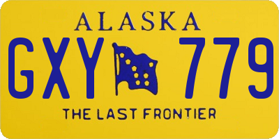 AK license plate GXY779