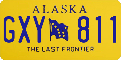 AK license plate GXY811
