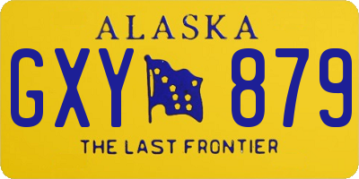AK license plate GXY879