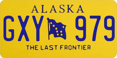 AK license plate GXY979