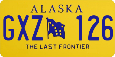 AK license plate GXZ126