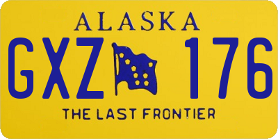 AK license plate GXZ176