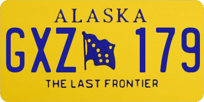 AK license plate GXZ179
