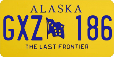 AK license plate GXZ186
