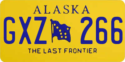 AK license plate GXZ266