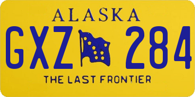 AK license plate GXZ284