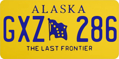 AK license plate GXZ286