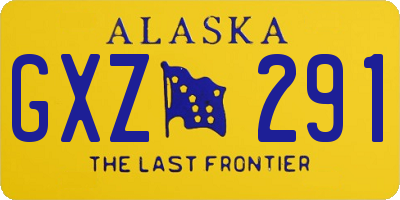 AK license plate GXZ291