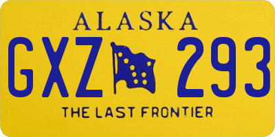 AK license plate GXZ293