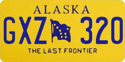 AK license plate GXZ320