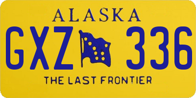 AK license plate GXZ336