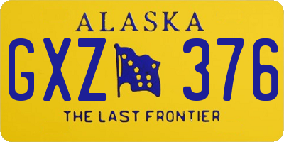 AK license plate GXZ376