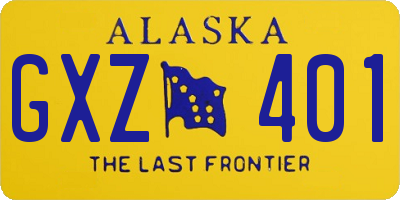 AK license plate GXZ401