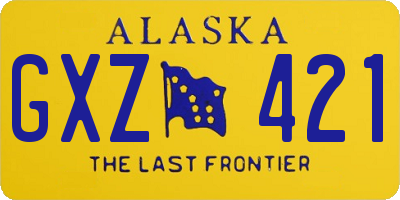 AK license plate GXZ421