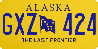 AK license plate GXZ424