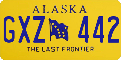 AK license plate GXZ442