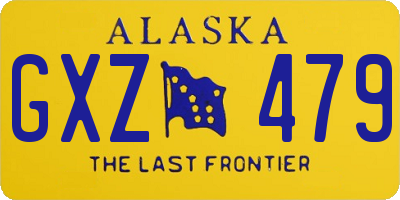 AK license plate GXZ479