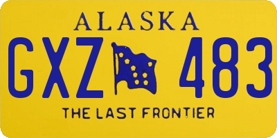 AK license plate GXZ483
