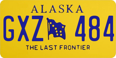 AK license plate GXZ484