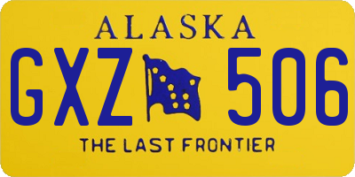 AK license plate GXZ506