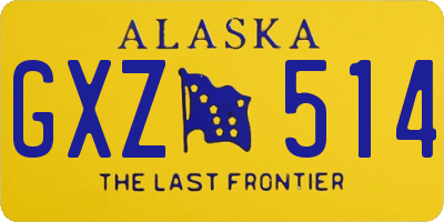 AK license plate GXZ514