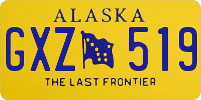 AK license plate GXZ519