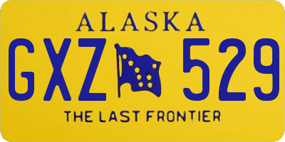 AK license plate GXZ529
