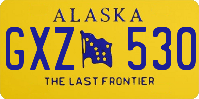 AK license plate GXZ530