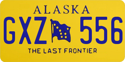 AK license plate GXZ556