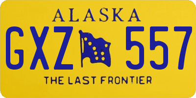 AK license plate GXZ557