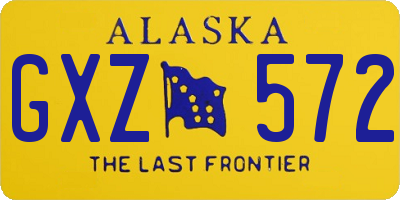 AK license plate GXZ572