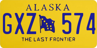 AK license plate GXZ574