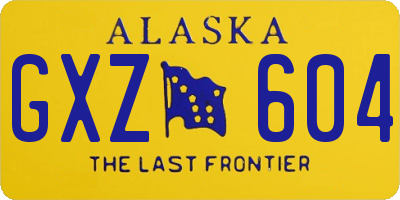 AK license plate GXZ604