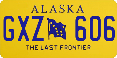 AK license plate GXZ606