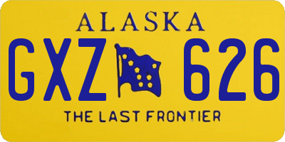 AK license plate GXZ626