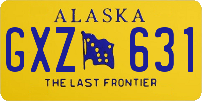 AK license plate GXZ631