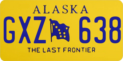 AK license plate GXZ638