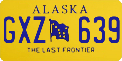 AK license plate GXZ639