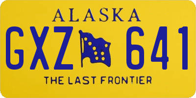 AK license plate GXZ641