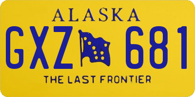 AK license plate GXZ681