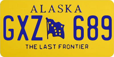 AK license plate GXZ689
