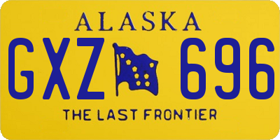 AK license plate GXZ696