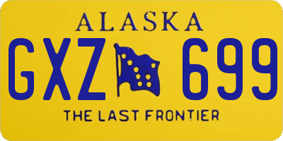 AK license plate GXZ699
