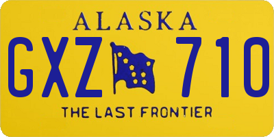 AK license plate GXZ710