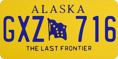 AK license plate GXZ716