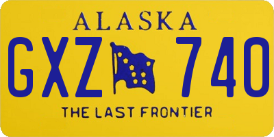 AK license plate GXZ740