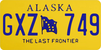AK license plate GXZ749